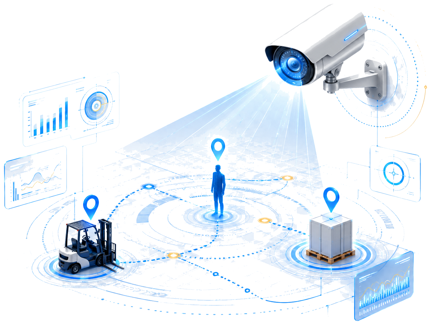 VisionRTLS 实时定位可视化示意图